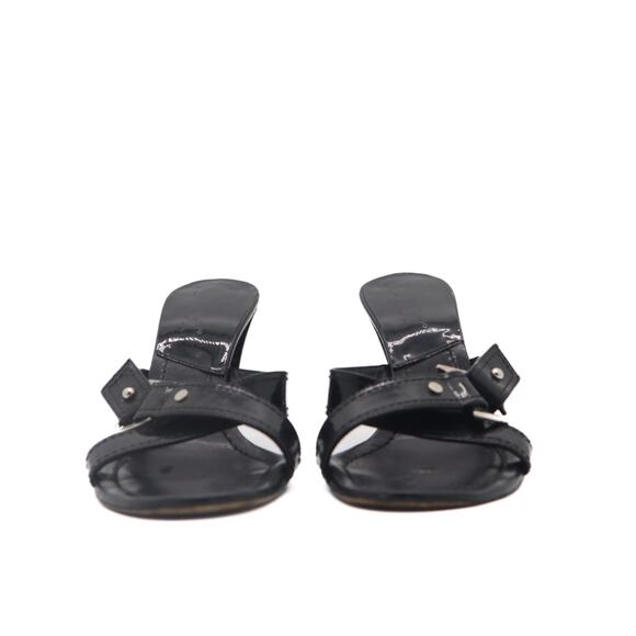 Dior D-Ring Criss Cross Patent Heeled Sandals 37 - Picture 3 of 15